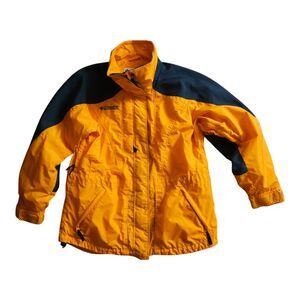 Columbia Sportswear Whirlibird Interchange Jacket Shell Yellow Orange Size L